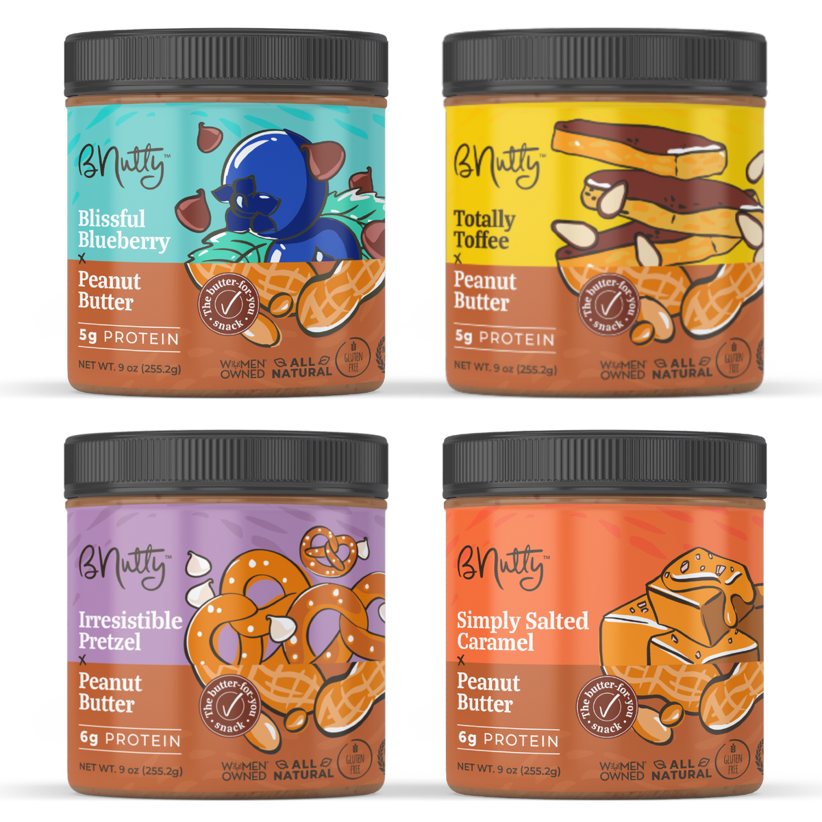 Best Sellers 4-Pack Of BNutty Peanut Butter