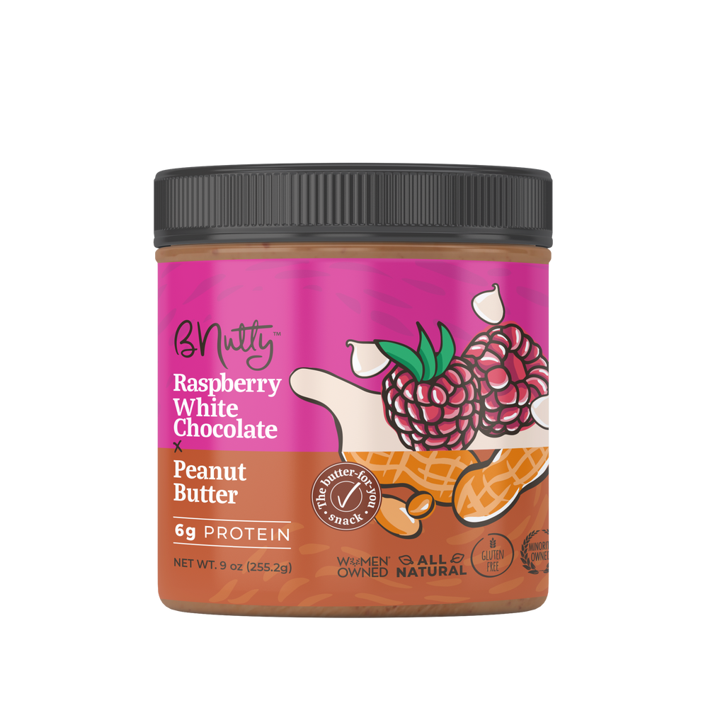 Nutty Fruity Raspberry Raspberry White Chocolate BNutty Peanut Butter